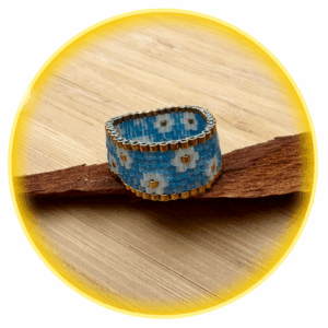 092 pomněnkový se zlatým okrajem